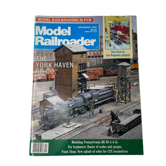 Model Railroader Magazine Back Issue December 1990 Vol 57 No 12 u  York Haven RR - Picture 1 of 13